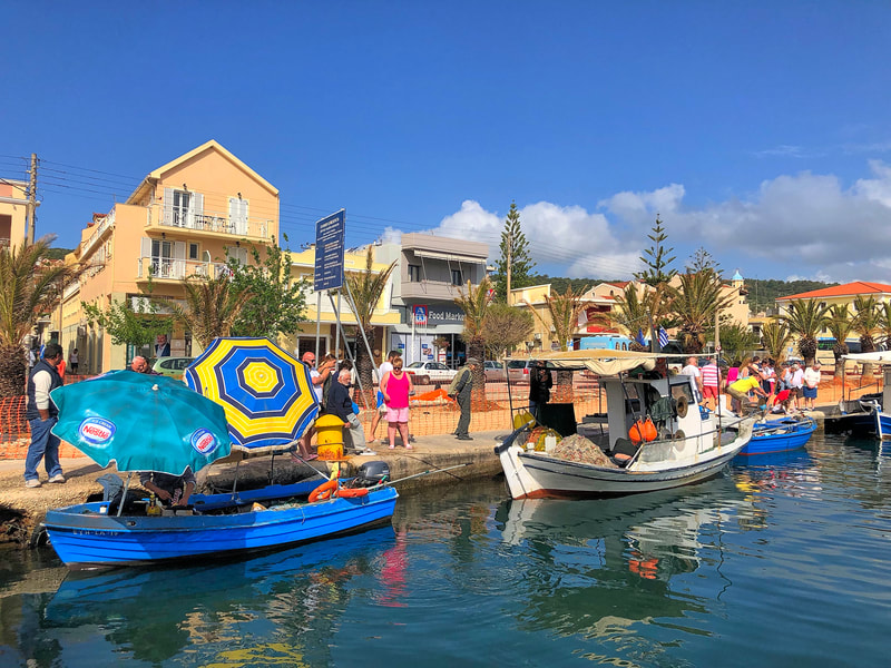 Fishing boats in Argostoli harbour