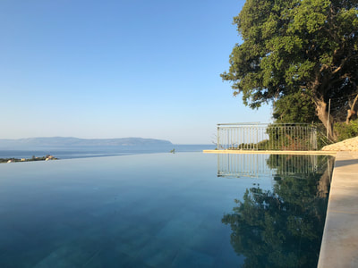 Infinity pool view to Zakynthos 