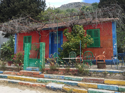 Colourful Greek villa 